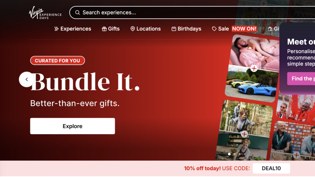 Why Choose Gifts from Virgin Experience Days?